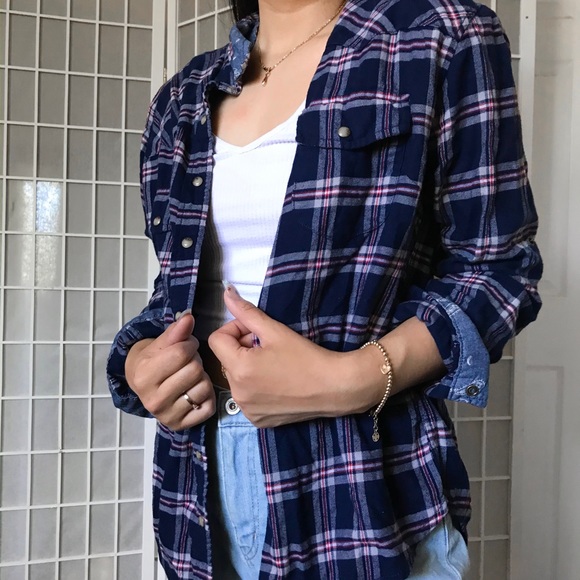 Navy Blue Flannel - Picture 1 of 3